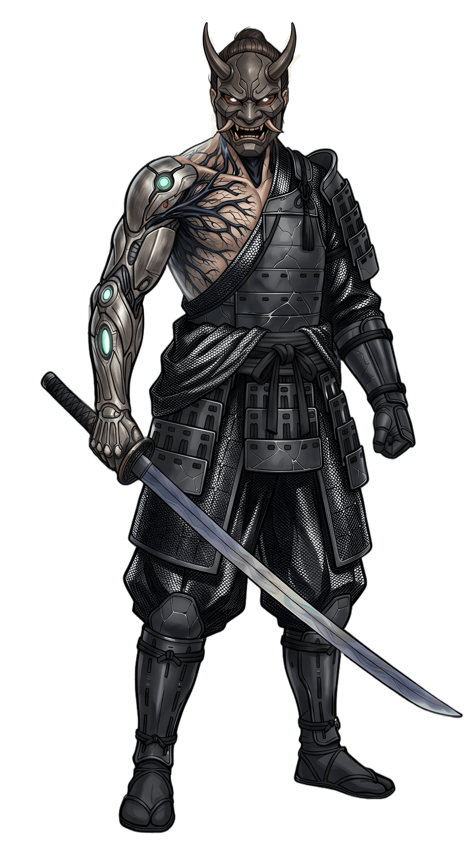 Kuro, the Modern Ronin, waiting in the tower
